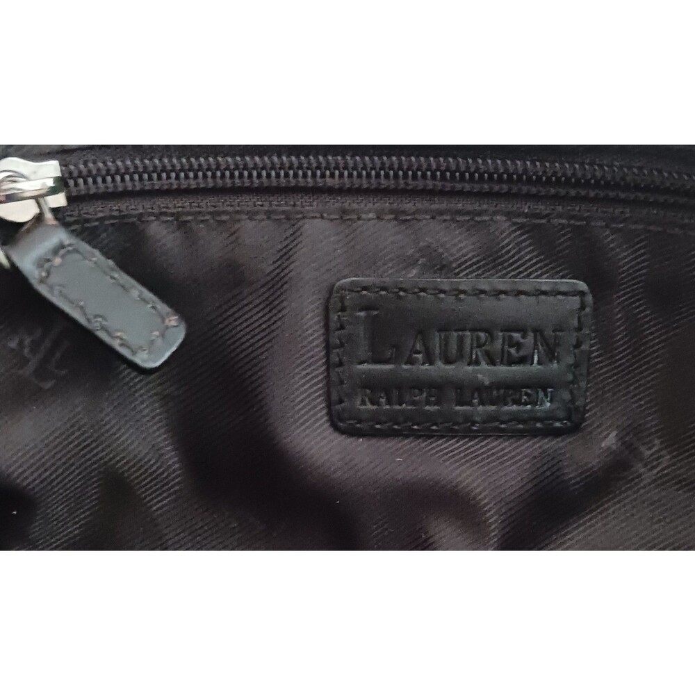 Lauren Ralph Lauren Brown Houndstooth Plaid Toiletry/Cosmetic Travel Bag 12X4X5 - Picture 10 of 12